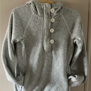 Ladies medium north face quarter zip hoodie